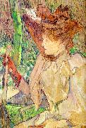  Henri  Toulouse-Lautrec Honorine Platzer (Woman with Gloves) USA oil painting reproduction